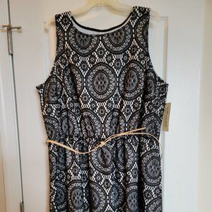 Sleeveless Black Dress Plus Size 3X NWT